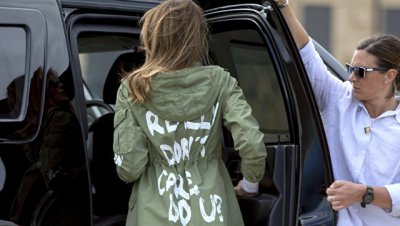Трамп объяснил надпись на куртке своей жены? - «Мир»