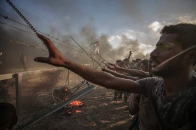 Палестинцы снесли забор на границе Израиля и сектора Газа - «Военные действия»
