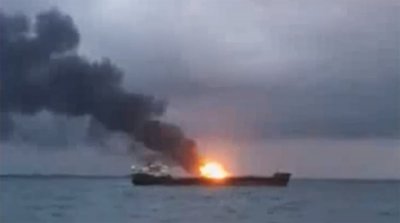 Спасатели извлекли из воды тела девяти погибших в районе горящих судов в Керченском проливе - «Новороссия»