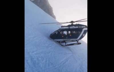 Спасение раненого лыжника в Альпах сняли на видео - (видео)