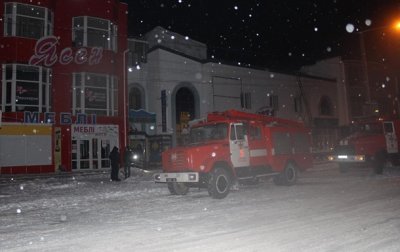 В Каменец-Подольском произошел пожар в отеле - (видео)