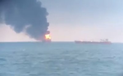 В Керченском проливе после взрыва загорелись два судна – идет спасательная операция - «Новороссия»