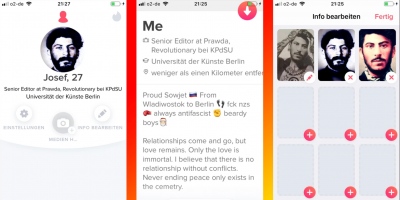 Сталин-бисексуал покорил пользователей сервиса знакомств Tinder