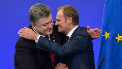 В Киеве прошли переговоры главы Евросовета Туска и президента Украины Порошенко - «Новороссия»