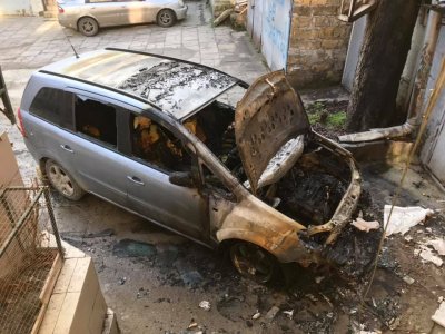 В Одессе неизвестные сожгли автомобиль активиста «евромайдана - «Новороссия»
