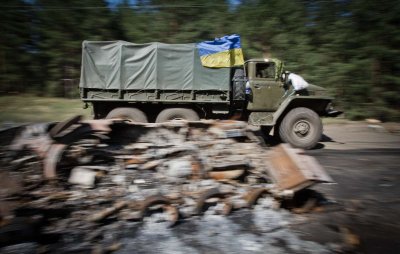 Грузовик с боевиками 54-й бригады ВСУ подорвался на мине в Донбассе - «Новороссия»