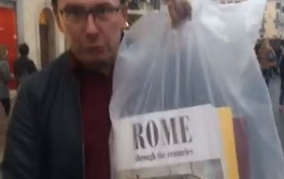 Луценко в центре Рима дал "объяснения для быдла" - (видео)