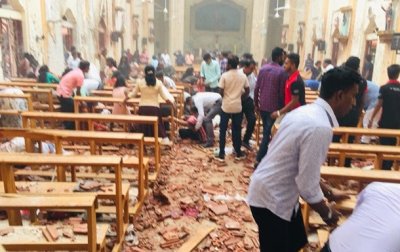 На Шри-Ланке во время пасхальной службы произошла серия взрывов - (видео)