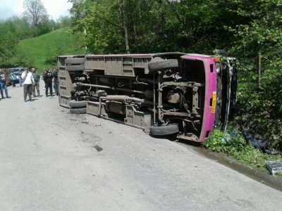 На Закарпатье перевернулся рейсовый автобус – есть жертвы - «Новороссия»