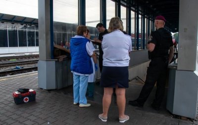 На железнодорожном вокзале Киева нашли труп - (видео)