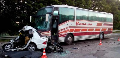 Под Харьковом 24-летний водитель автомобиля въехал в переполненный людьми автобус - «Новороссия»