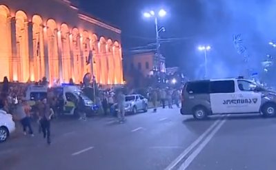 Протесты в Грузии: Полиция применила оружие и слезоточивый газ - «Новороссия»