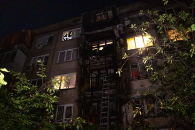 В Киеве сгорели четыре балкона пятиэтажного дома - «Новороссия»