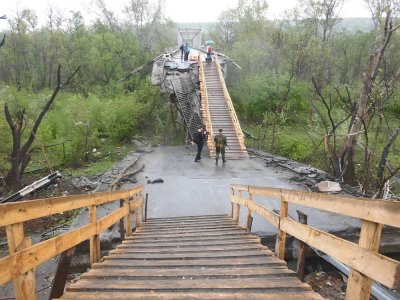 Киев отказался восстанавливать разрушенный мост у Станицы Луганской - «Новороссия»