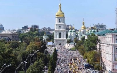 В Киеве начался первый крестный ход ПЦУ - «Украина»