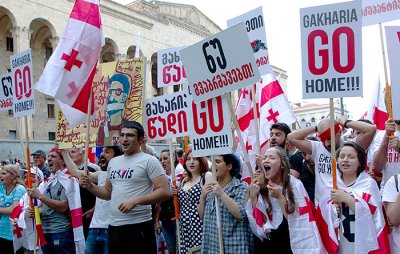 В столице Грузии начались столкновения между митингующими - «Новороссия»