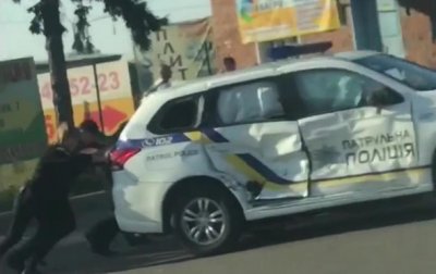 ДТП с участием патрульной полиции произошло в Сумах - (видео)