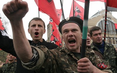 Комиссия заставила боевиков 14-й бригады ВСУ отказаться от флагов ОУН-УПА* - «Новороссия»