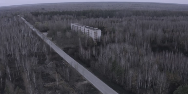 Последствия чернобыльских пожаров засняли с дрона