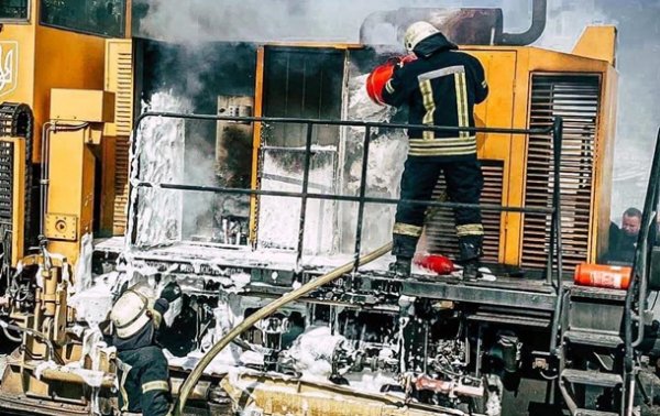 В Киеве загорелся локомотив - «Украина»