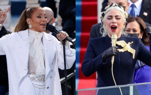 Джей Ло и Леди Гага выступили на инаугурации - (видео)